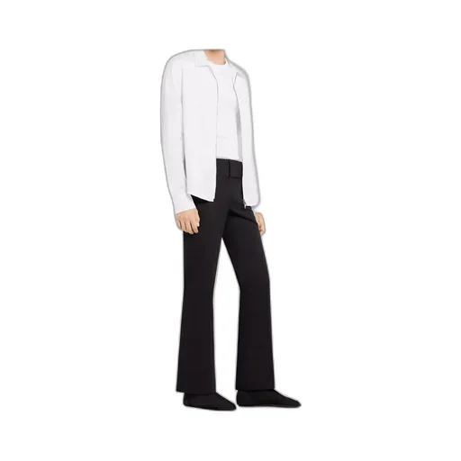 Logo Embroidered Zipped Poplin Shirt
