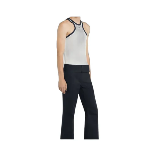Logo Embroidered Jersey Tank Top