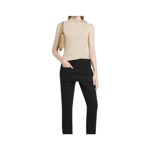 Draped Asymmetric Jersey Top