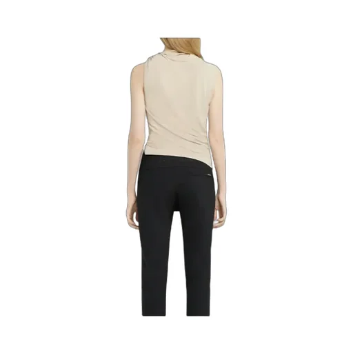 Draped Asymmetric Jersey Top