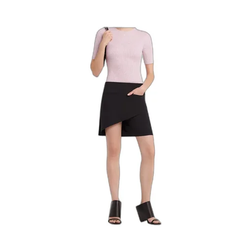 Logo Embroidered Ribbed-Knit Top