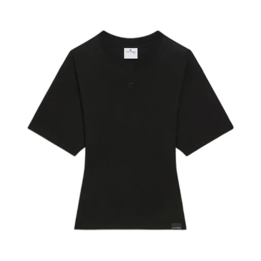 Wide Sleeved Fitted-Waist T-Shirt