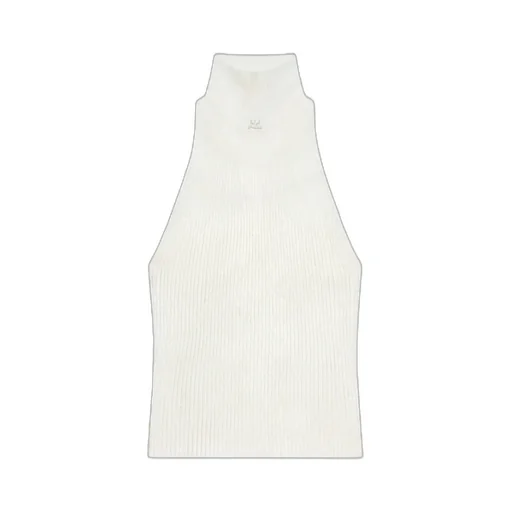 Sleeveless Ribbed-Knit Tank Top