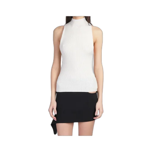 Sleeveless Ribbed-Knit Tank Top