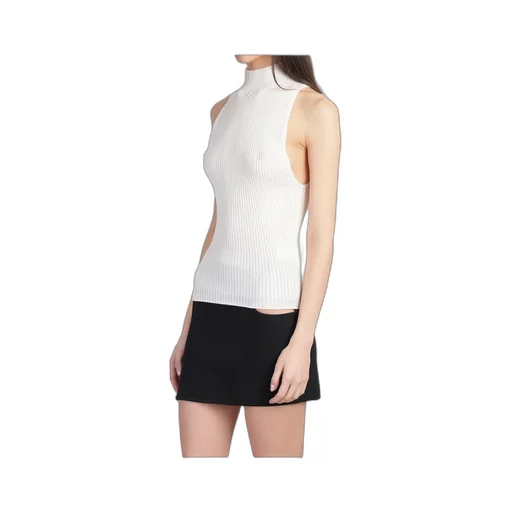 Sleeveless Ribbed-Knit Tank Top