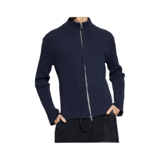 Zip-Up Knitted Cardigan