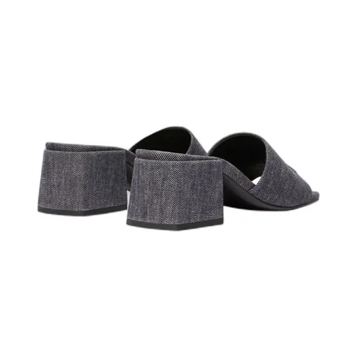 Square-Headed High-Heeled Sandals