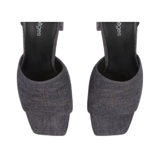 Square-Headed High-Heeled Sandals