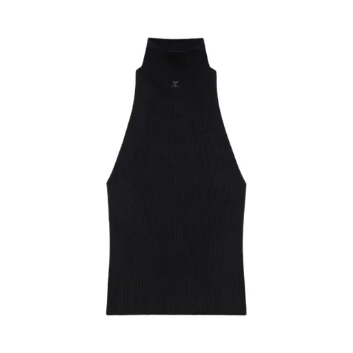 Sleeveless Ribbed-Knit Tank Top