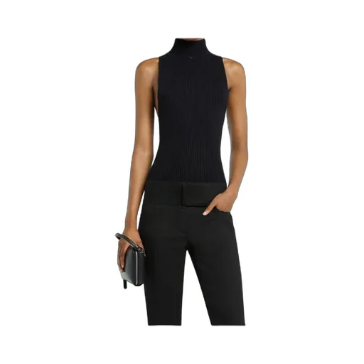 Sleeveless Ribbed-Knit Tank Top