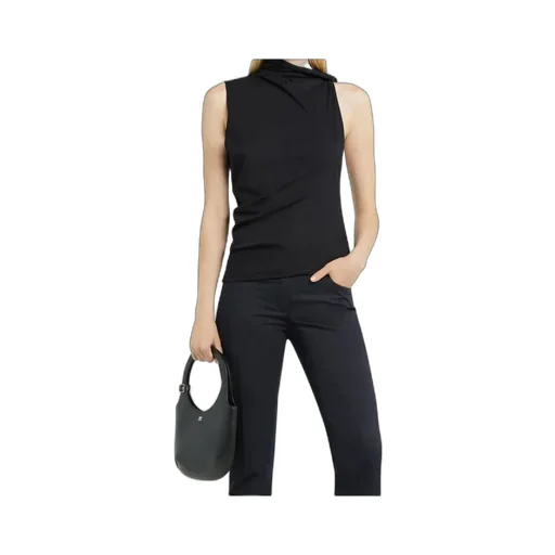 Sleeveless Draped Top