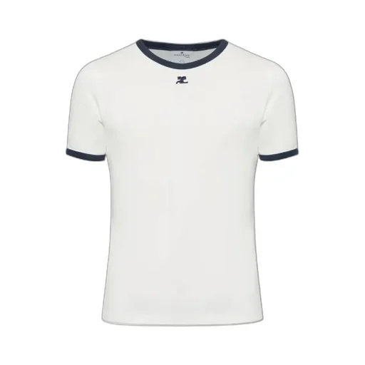 Signature Contrast Logo Embroidered T-Shirt