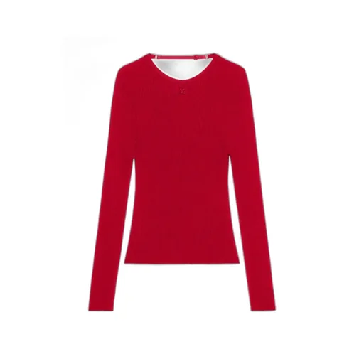 Lingerie-Detail Sweater