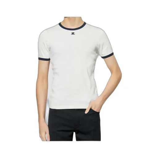 Signature Contrast Logo Embroidered T-Shirt