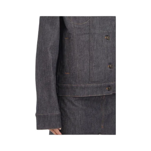 Long-Sleeved Denim Coat