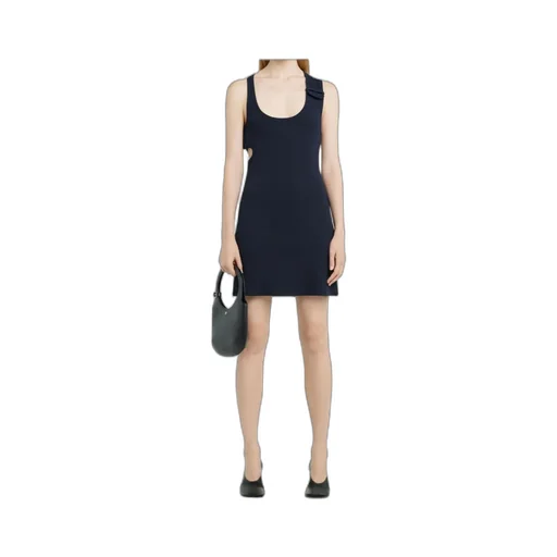 90's Cut-Out Detailed Ribbed Mini Dress