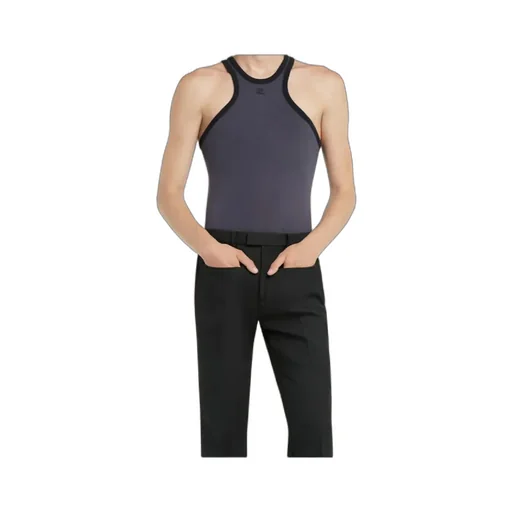 Logo Embroidered Jersey Tank Top