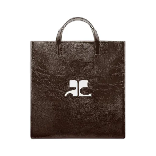 Reedition Logo Patch Zip-Up Shoulder Bag