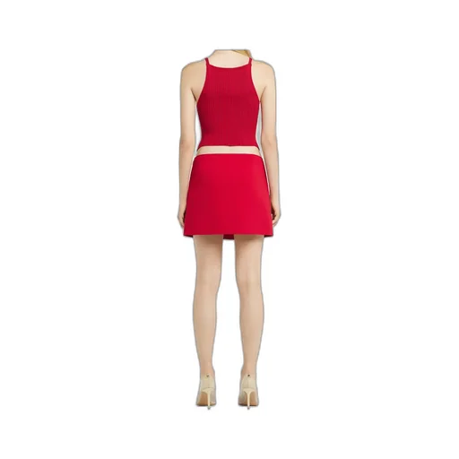 Pointy Rib Knit Tank Top