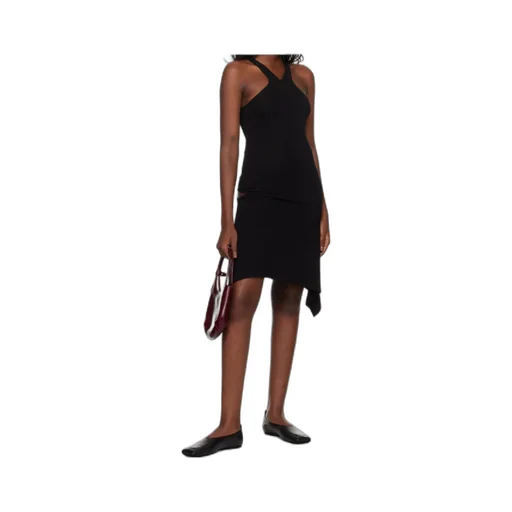 Criss-Cross Jersey Mini Dress