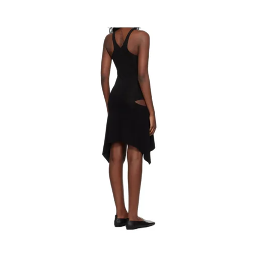 Criss-Cross Jersey Mini Dress