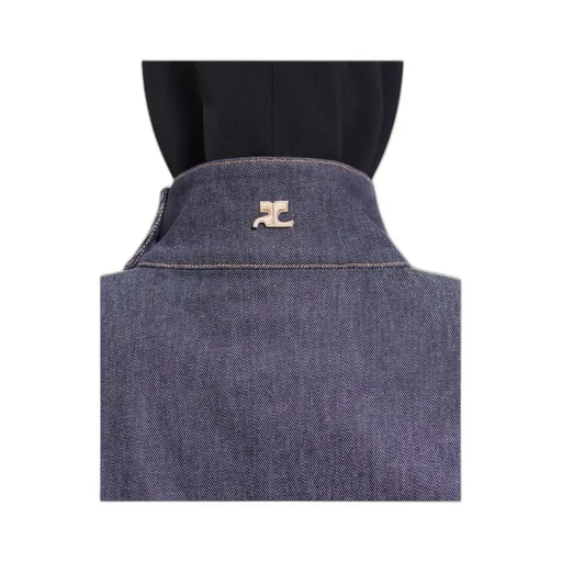 Motorcycle Button-Up Denim Jacket