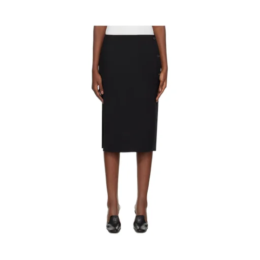 Oblique Tailored Midi Skirt