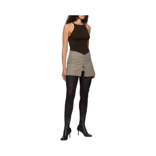 Pointy Ribbed Tank Top