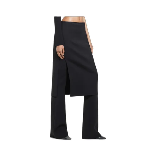 Oblique Tailored Midi Skirt