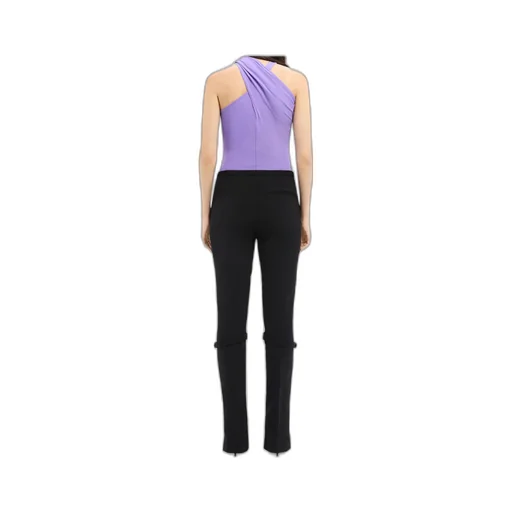Zip Wool Blend Pants