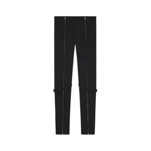 Zip Wool Blend Pants