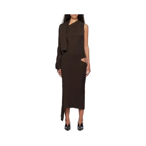 Off-Shoulder Cut-Out Midi Dress