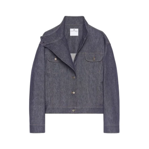 Motorcycle Button-Up Denim Jacket