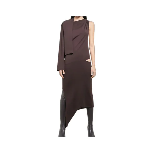 Off-Shoulder Cut-Out Midi Dress