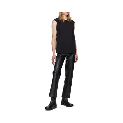 Draped-Detail Cotton Tank Top