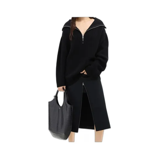 Ribbed Hooded Jumper