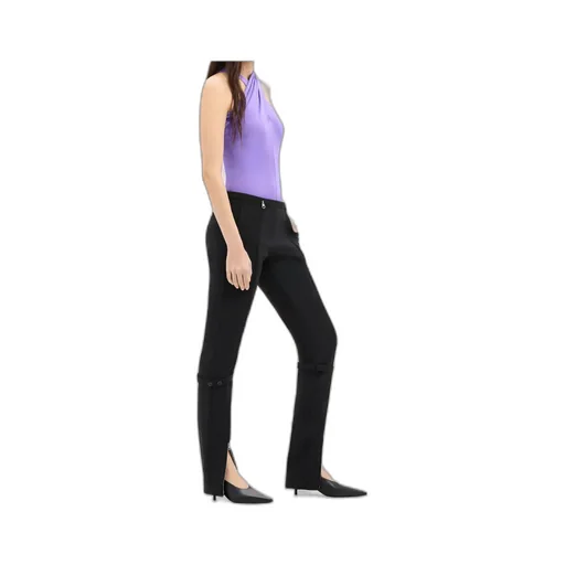 Zip Wool Blend Pants