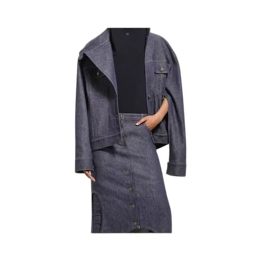 Motorcycle Button-Up Denim Jacket