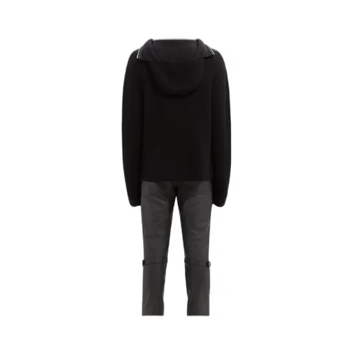 Ribbed Hooded Jumper
