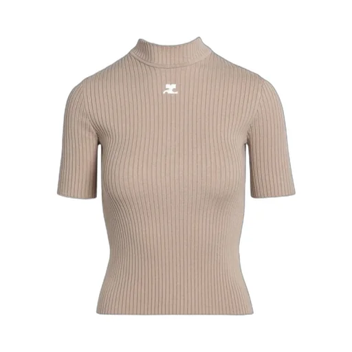 Reedition Short-Sleeved Ribbed Jumper