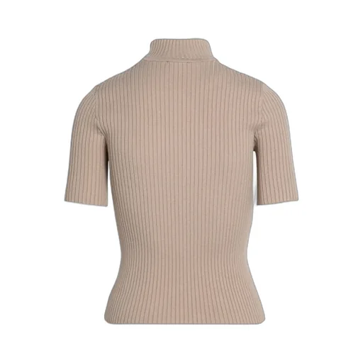 Reedition Short-Sleeved Ribbed Jumper