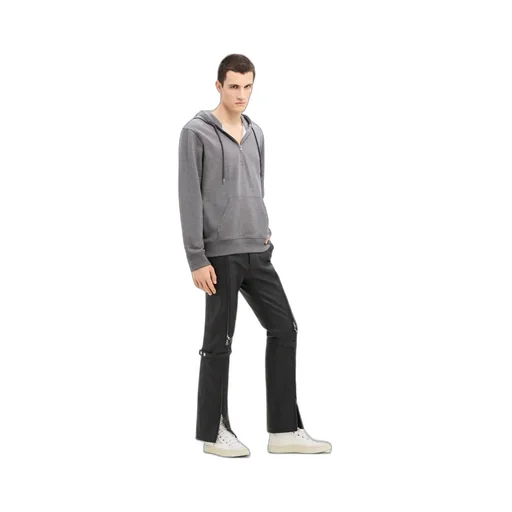 Zip Detailed Drawstring Hoodie