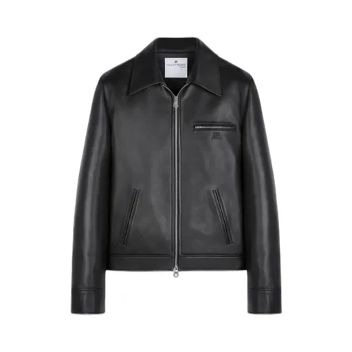 Leather Shirt Jacket
