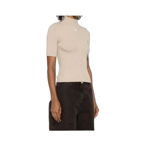 Reedition Short-Sleeved Ribbed Jumper