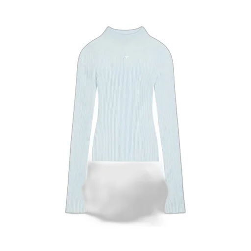 Engineered Light Rib Mock Neck Jumper
