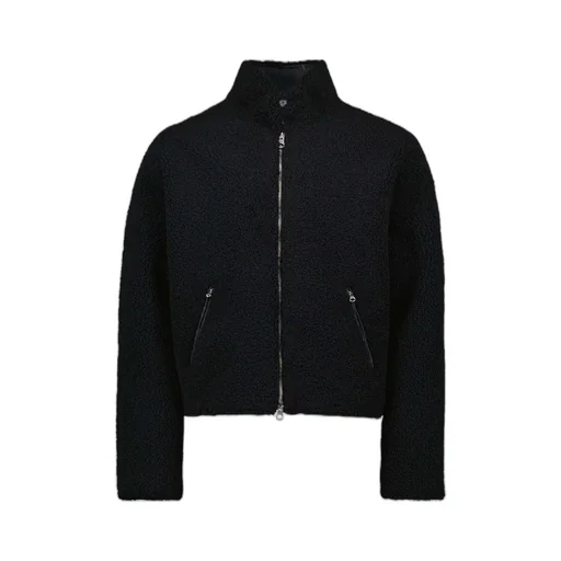 Logo-Patch Fleece Bomber Jacket