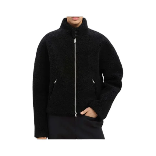 Logo-Patch Fleece Bomber Jacket
