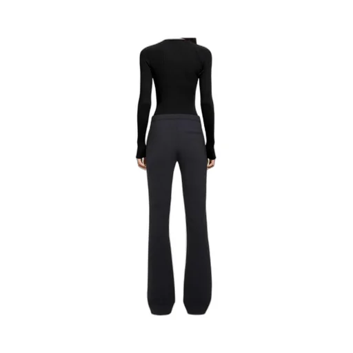 Slash Asymmetric-Neck Ribbed-Knit Top