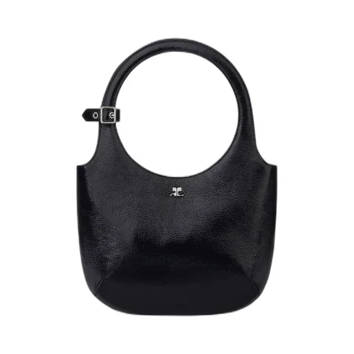 Logo Plaque Top Handle Bag