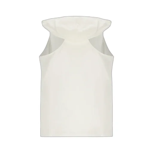 Logo Embroidered Hooded Tank Top